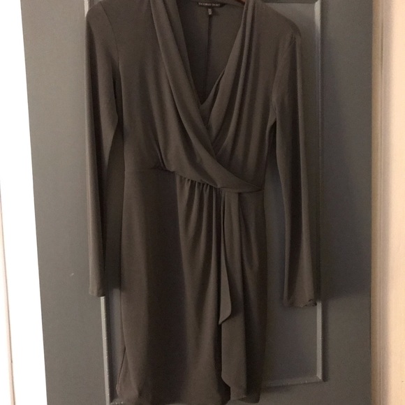 VS gray faux wrap dress / Night Life - color - Picture 3 of 3